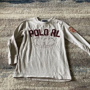 Long sleeve Ralph Lauren football tee